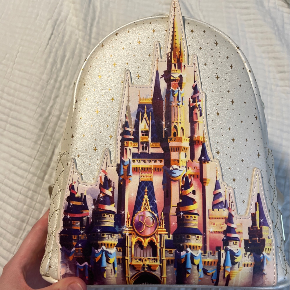 NWOT Disney 50th Anniversary Loungefly Castle Backpack| Limited Edition